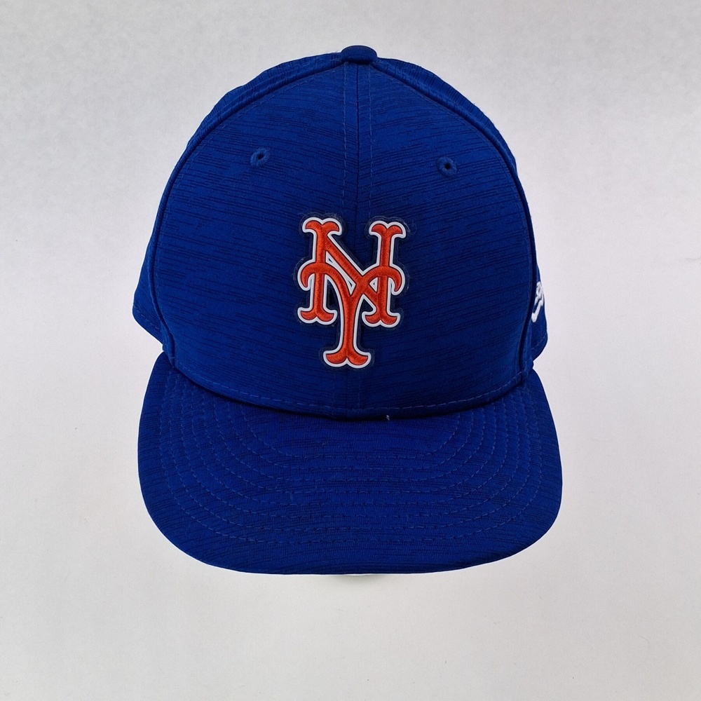 New York Mets Hat Cap Fitted Mens 7 1/2 Blue MLB Baseball New Era 59FIFTY